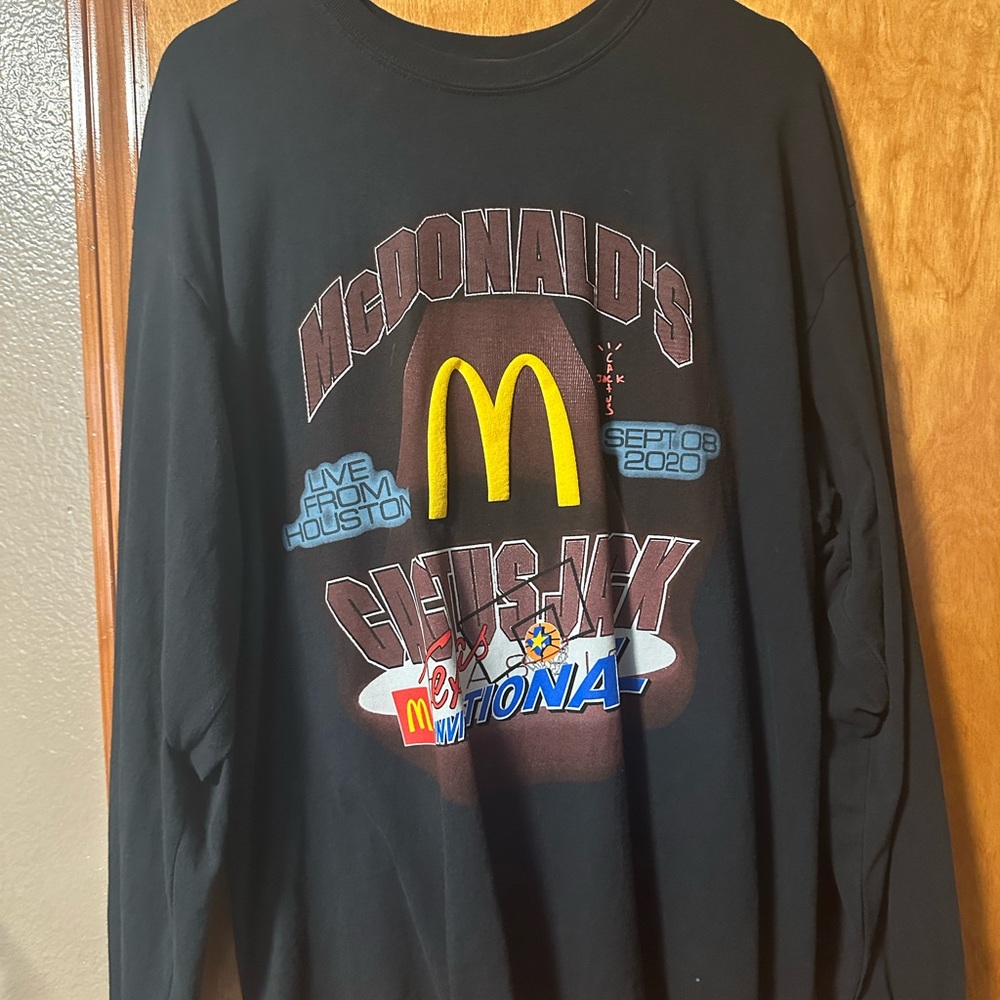 Travis Scott X McDonald's Graphic Long Sleeve Shirt Limited Edition